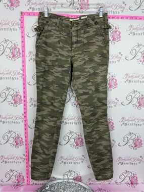 HEIHEI pants camouflage Camo Utility Pants - Olive Camo green